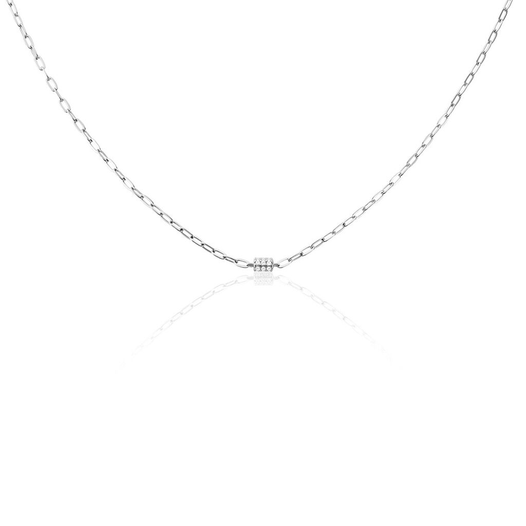 Collier Nexus Argent Blanc Oxyde De Zirconium