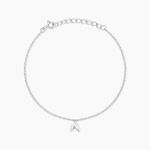 Bracelet Gil Argent Blanc - Bijoux sans pierre Femme | Histoire d&rsquo;Or