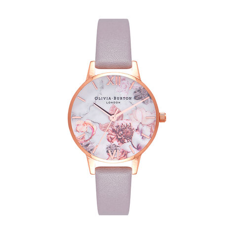 Montre Olivia Burton Marble Florals Blanc - Montres Femme | Histoire d’Or