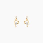 Boucles D'oreilles Pendantes Romance Or Jaune Oxyde De Zirconium - Boucles d'oreilles pendantes Femme | Histoire d&rsquo;Or