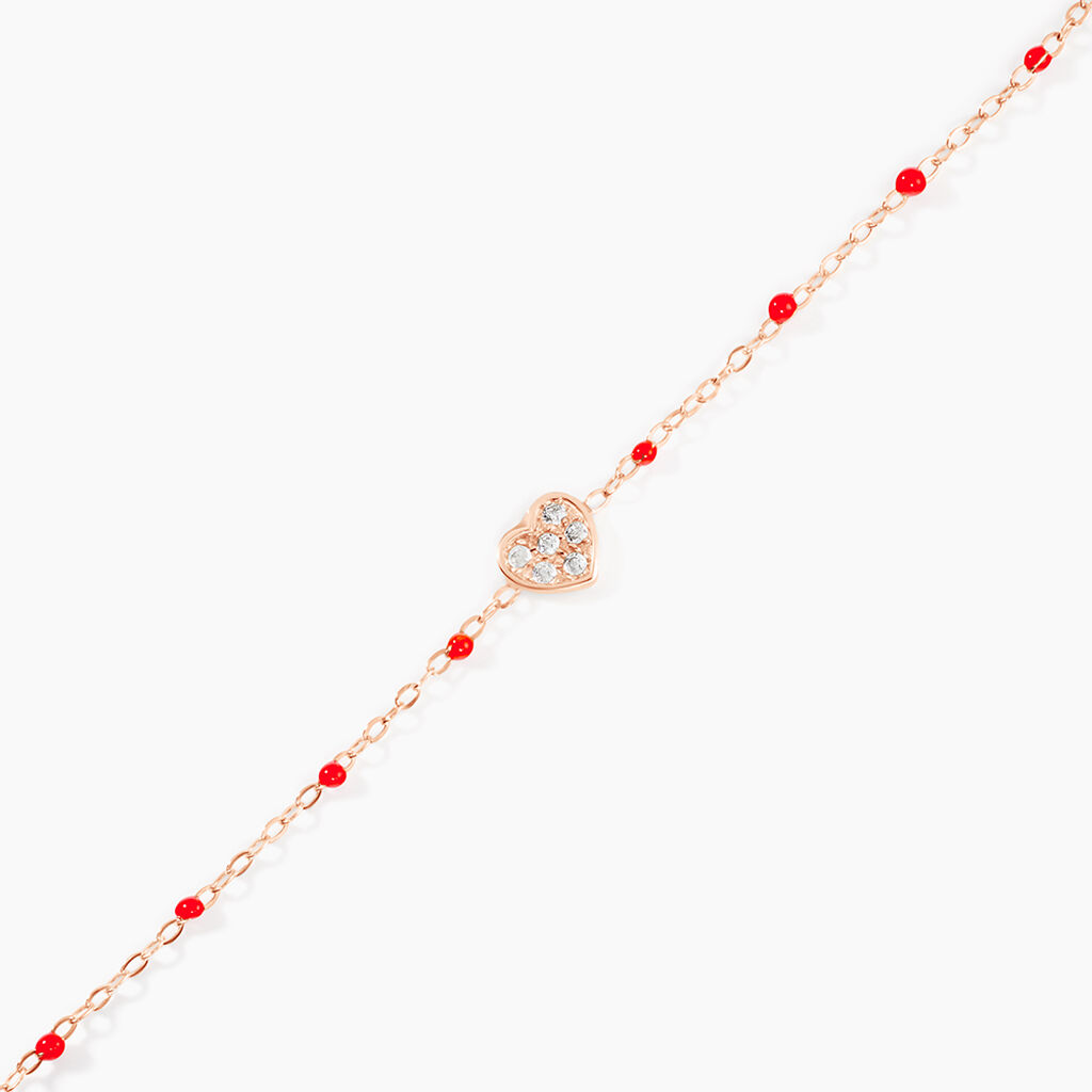 Bracelet Polka Argent Rose Oxyde De Zirconium - Bracelets Enfant | Histoire d&rsquo;Or