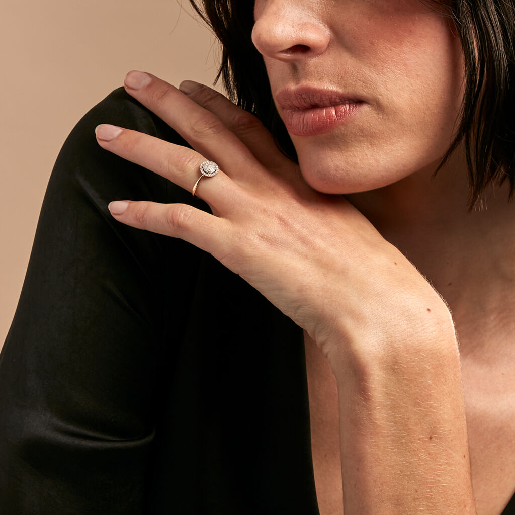 Bague Soleil D'hiver Or Jaune Diamant - Bagues avec pierre Femme | Histoire d’Or