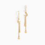 Boucles D'oreilles Pendantes Stellar Or Jaune Oxyde De Zirconium - Boucles d'oreilles pendantes Femme | Histoire d&rsquo;Or