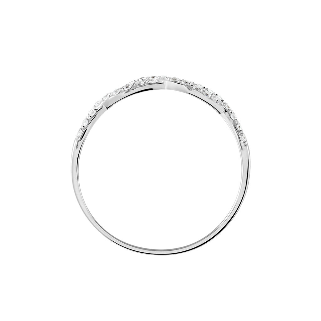 Bague Or Blanc Triston Oxyde De Zirconium - Bagues avec pierre Femme | Histoire d’Or