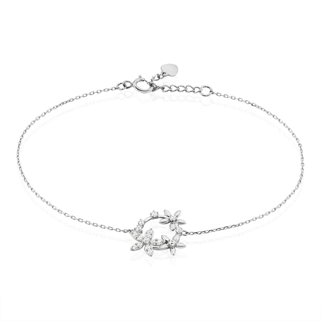 Bracelet Elinia Argent Blanc Oxyde De Zirconium - Bracelets fantaisie Femme | Histoire d’Or