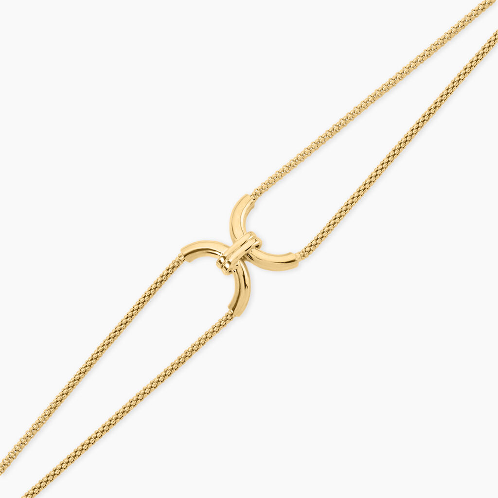 Bracelet Emiliane Argent Dor&eacute; A L'Or 750/1000 - Bijoux sans pierre Femme | Histoire d&rsquo;Or