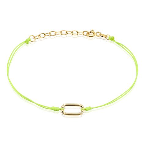 Bracelet Infini Pop Argent Jaune - Bracelets cordon Femme | Histoire d’Or