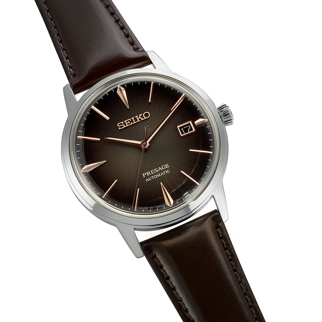 Montre Seiko Presage Marron - Montres Homme | Histoire d’Or