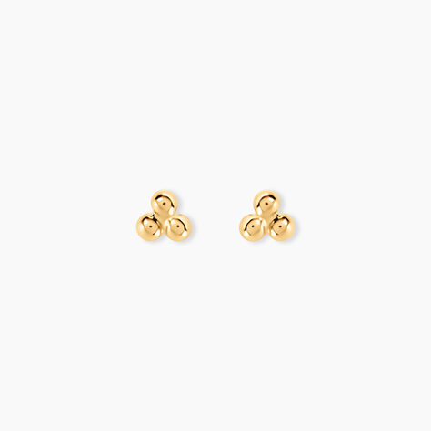 Boucles D'oreilles Puces Glen Or Jaune - Clous d'oreilles Femme | Histoire d’Or
