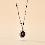Collier Polka Argent Blanc - Sautoirs Femme | Histoire d&rsquo;Or