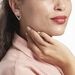 Boucles D'oreilles Pendantes Sauge Argent Blanc Oxyde - Boucles d'oreilles pendantes Femme | Histoire d’Or