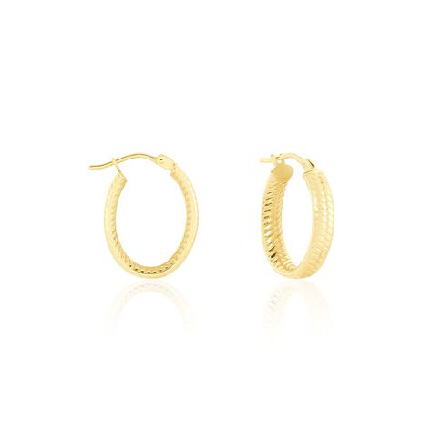 Créoles Galila Or Jaune - Boucles d'oreilles créoles Femme | Histoire d’Or