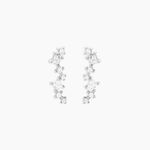 Boucles D'Oreilles Puces Eclat d'Aurore Argent Blanc Oxyde De Zirconium - Boucles d'oreilles fantaisie Femme | Histoire d&rsquo;Or