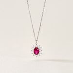 Collier Perez Argent Blanc Oxyde De Zirconium - Colliers fantaisie Femme | Histoire d&rsquo;Or