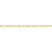 Collier Cameo Maille Alternée 1/3 Or Jaune