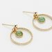 Boucles D'oreilles Pendantes Amalthea Plaqué Or Doré Aventurine Vert - Boucles d'oreilles fantaisie Femme | Histoire d’Or