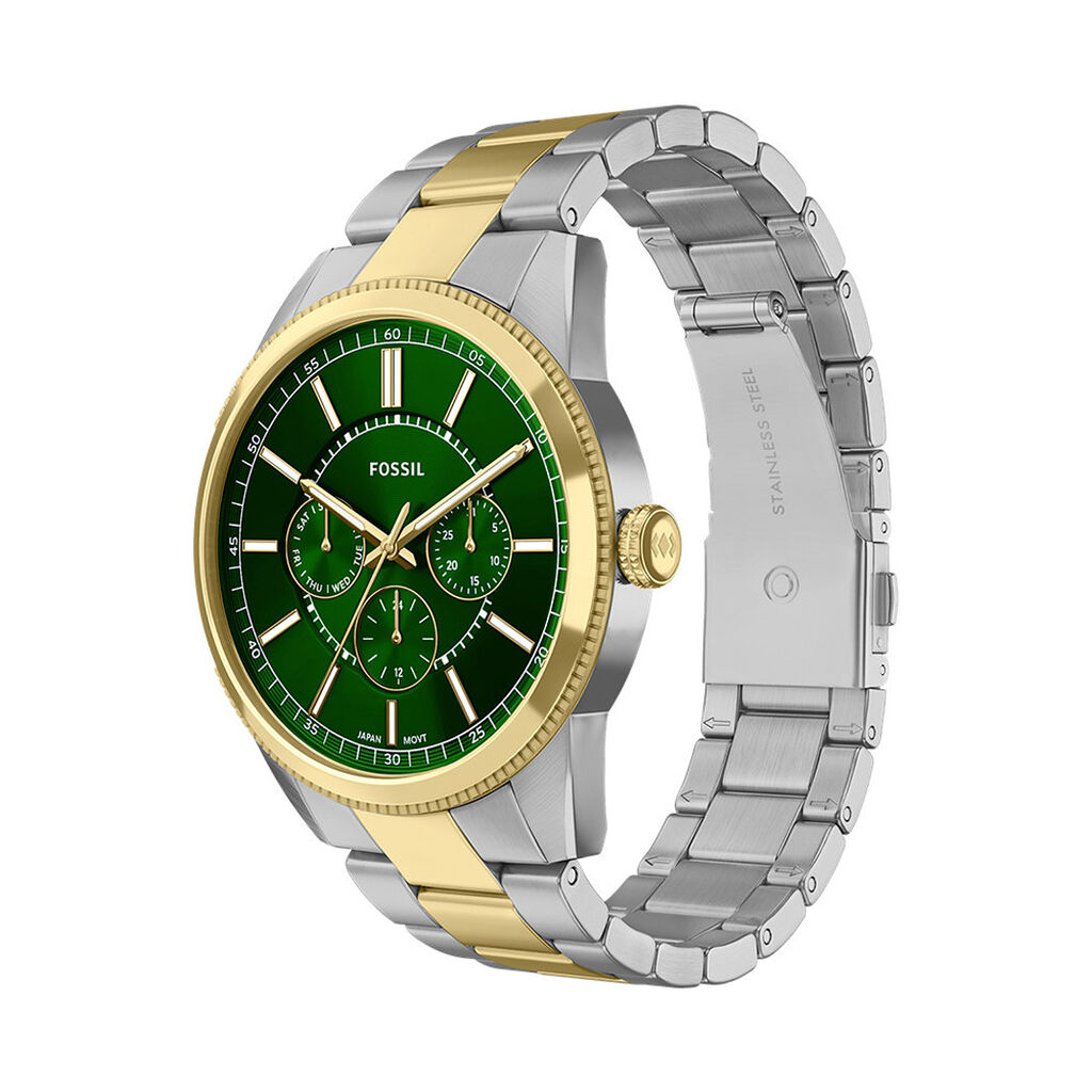 Montre Fossil Pearson Vert - F&ecirc;te des p&egrave;res Homme | Histoire d&rsquo;Or