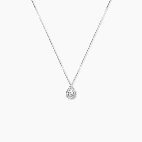 Collier Purete Or Blanc Diamant - Colliers Femme | Histoire d&rsquo;Or