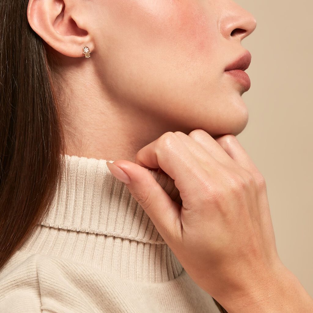 Boucle D'oreille Fachtna Or Jaune Oxyde De Zirconium - Ear cuffs Femme | Histoire d’Or