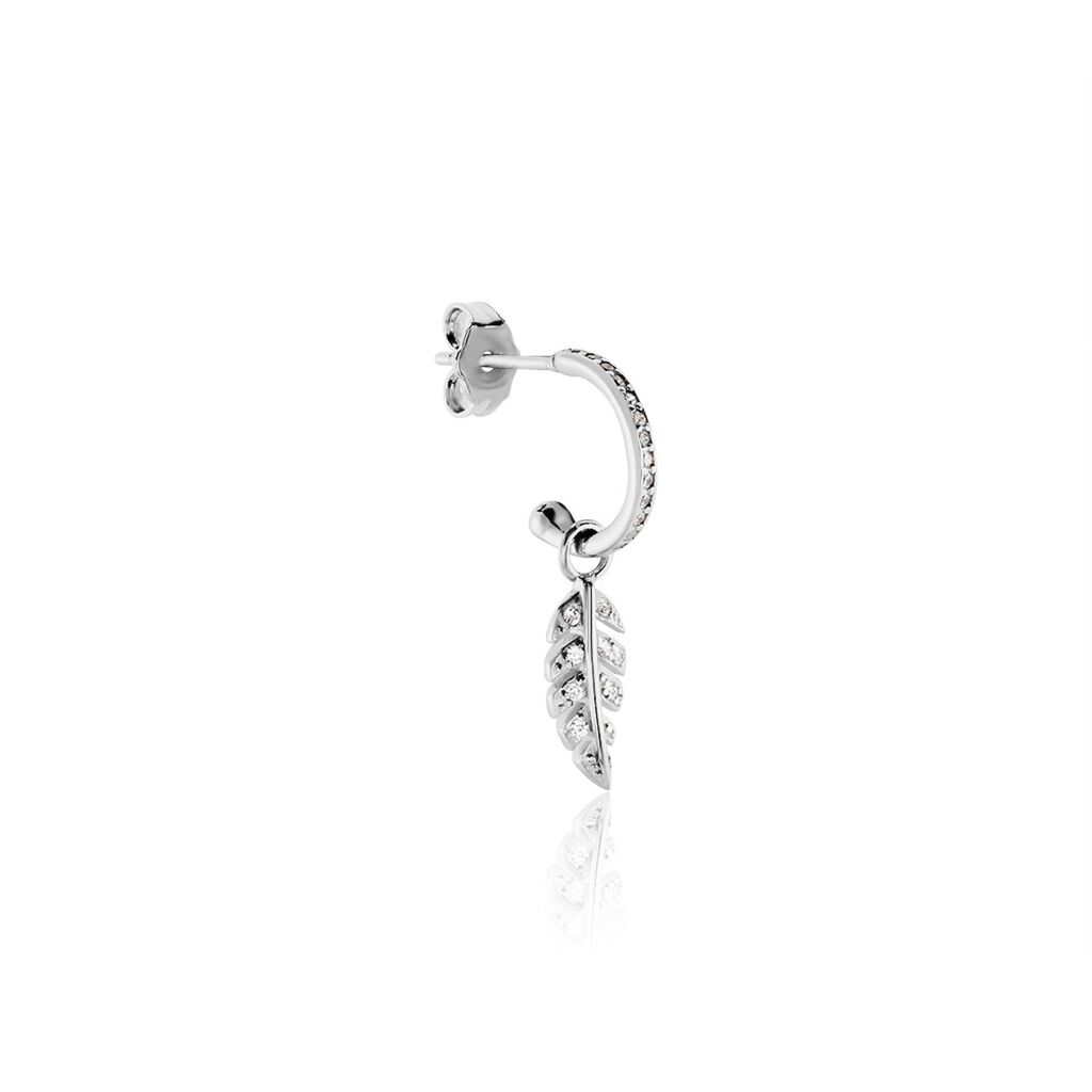 Créole Unitaire Argent Blanc Ancelin Oxydes De Zirconium