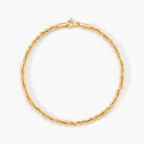 Bracelet Jerry Maille Corde Or Jaune - Bracelets chaîne Femme | Histoire d’Or