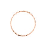 Alliance Fleur Diamantee Ruban Plat Or Rose - Alliances Unisex | Histoire d&rsquo;Or