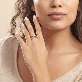 Bague Letty Argent Blanc Oxyde De Zirconium - Bagues avec pierre Femme | Histoire d’Or