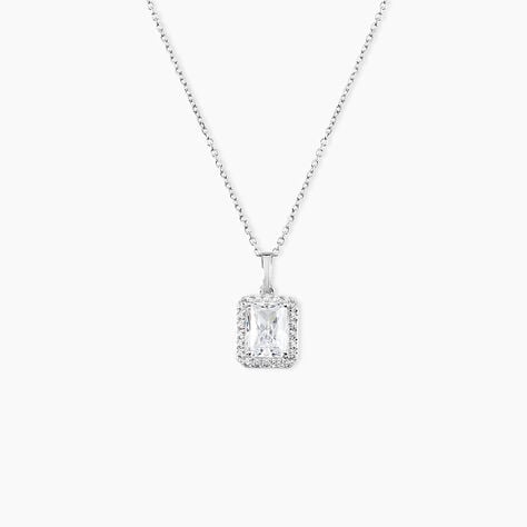 Collier Or Blanc Goulven Oxyde De Zirconium - Colliers Femme | Histoire d’Or