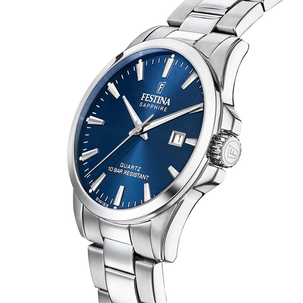 Montre Festina Swiss Made 41 Bleu London - Montres suisses Homme | Histoire d&rsquo;Or