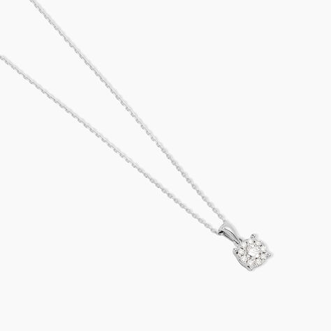 Collier Artemis Or Blanc Diamant - Colliers Femme | Histoire d&rsquo;Or