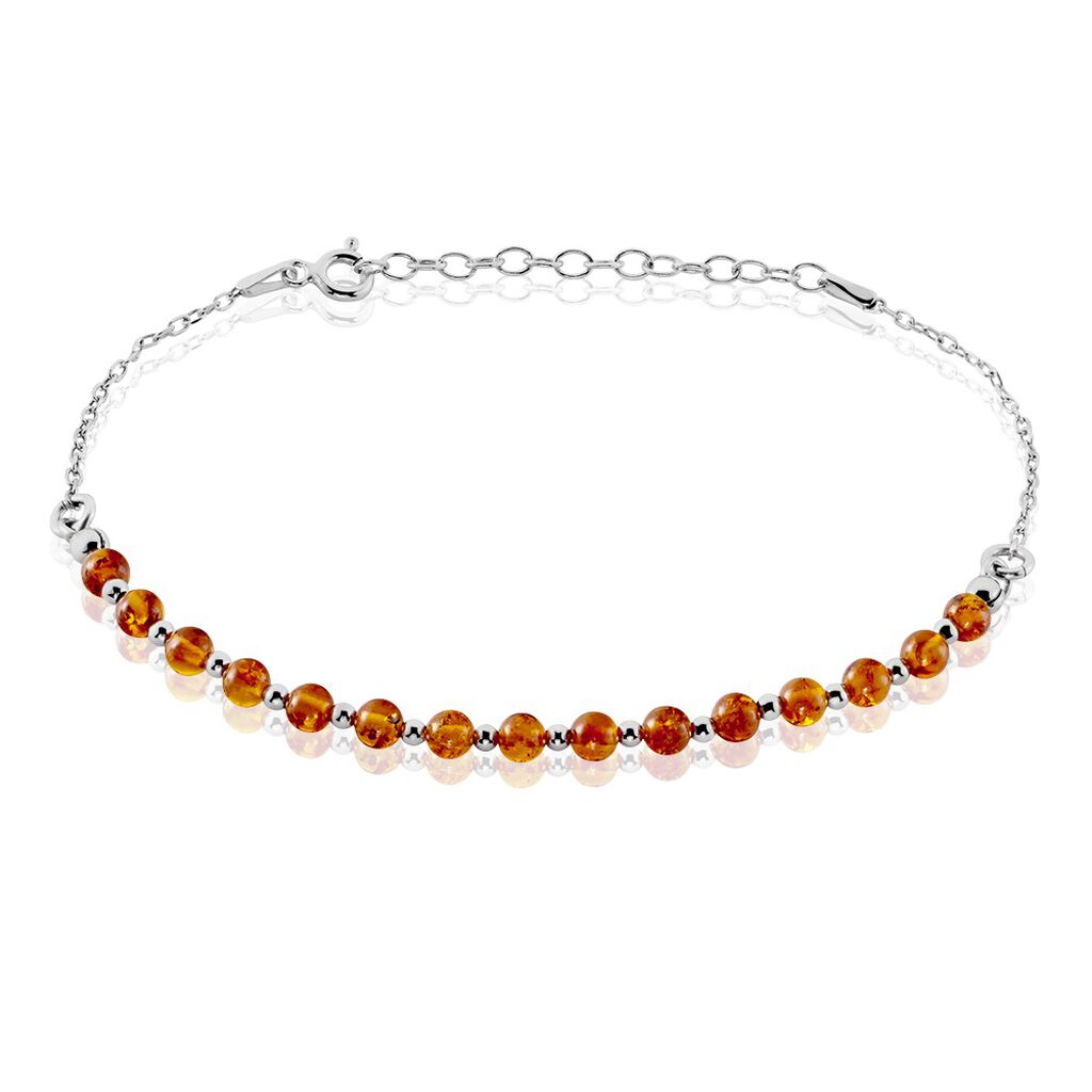 Bracelet Costin Argent Ambre - Bracelets Femme | Histoire d’Or