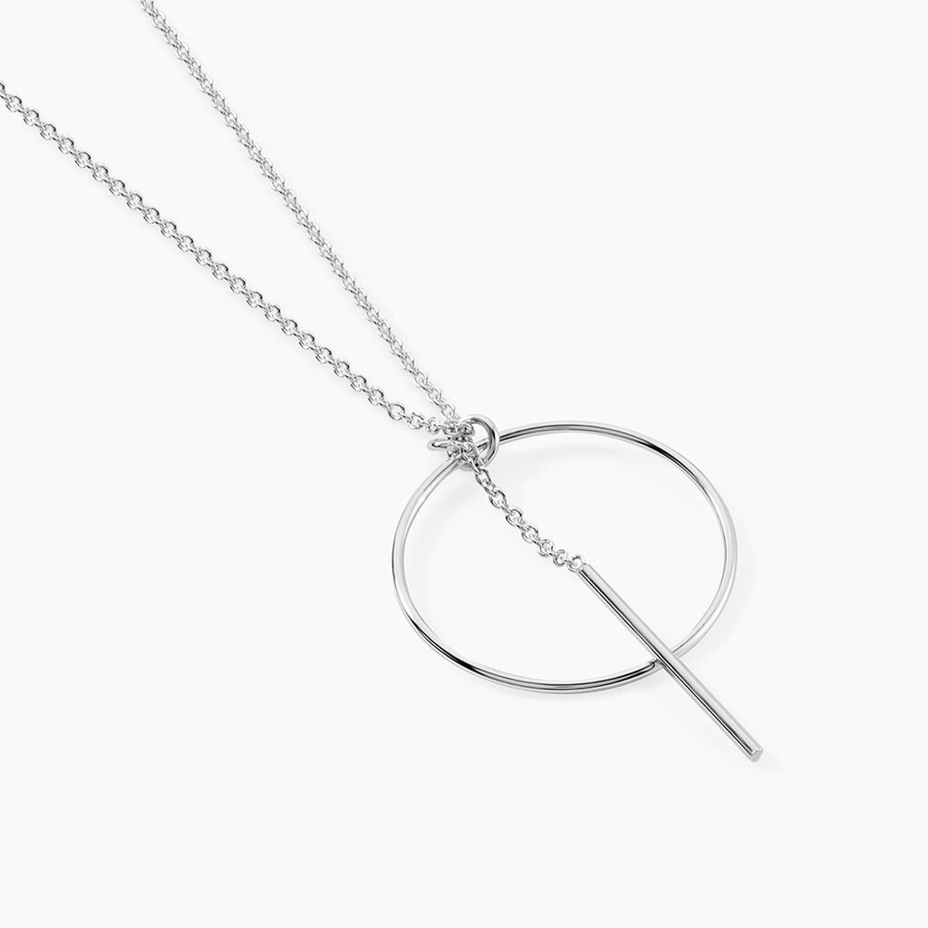 Collier Enissa Argent Blanc - Colliers fantaisie Femme | Histoire d&rsquo;Or