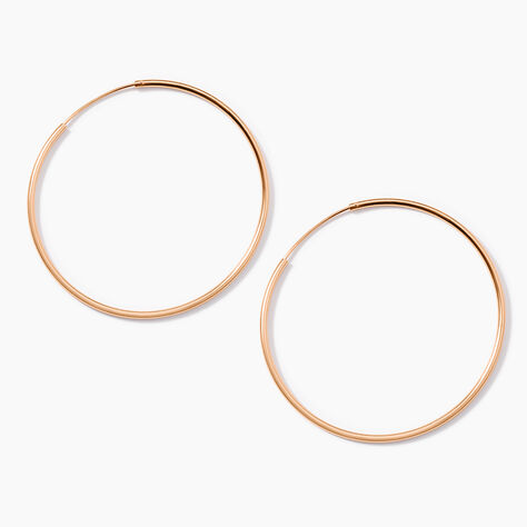 Cr&eacute;oles Argent Rose Olympia - Boucles d'oreilles cr&eacute;oles Femme | Histoire d&rsquo;Or