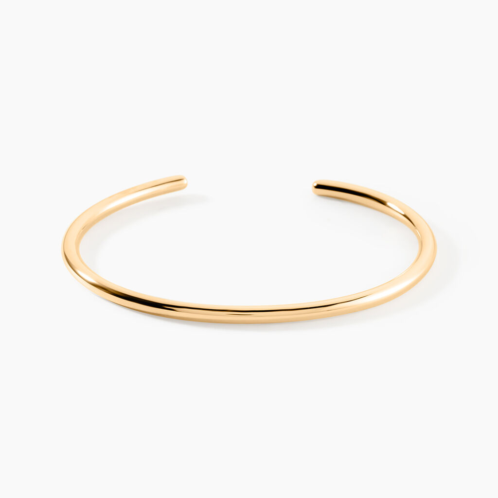 Bracelet Jonc Classic Bold Plaqu&eacute; Or Jaune - Bracelets joncs Femme | Histoire d&rsquo;Or