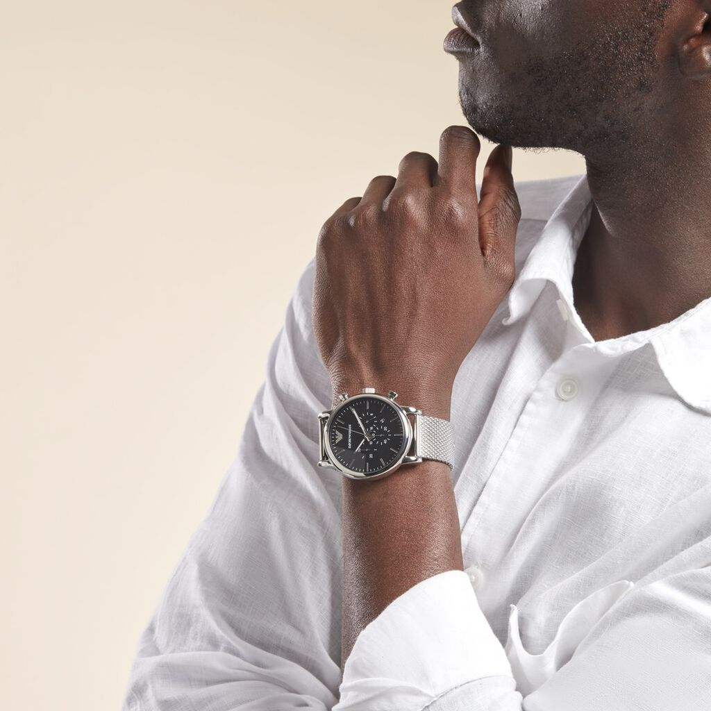 Montre Emporio Armani Noir - Montres Homme | Histoire d&rsquo;Or