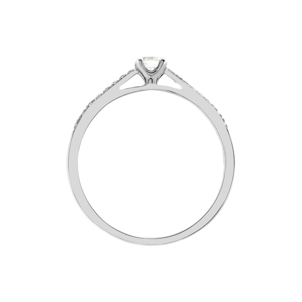 Bague Solitaire Hemera Platine Blanc Diamant - Bagues solitaires Femme | Histoire d&rsquo;Or