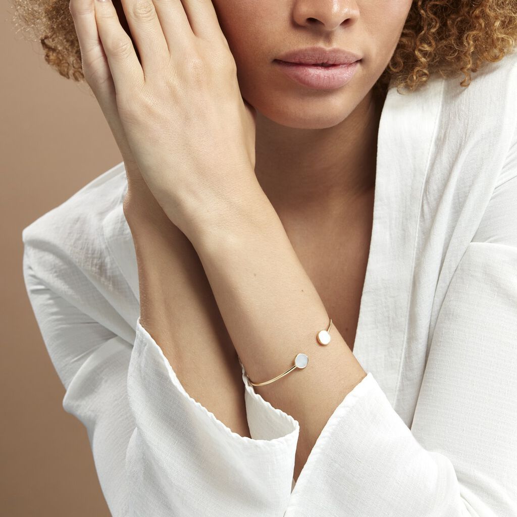 Bracelet Jonc Heida Or Jaune Nacre - Bracelets joncs Femme | Histoire d’Or