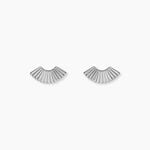 Boucles D'Oreilles Puces Cornelie Argent Blanc - Boucles d'oreilles fantaisie Femme | Histoire d&rsquo;Or