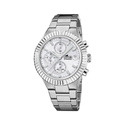 Montre Lotus Freedom Chrono Argent&eacute; - Montres chronographes Homme | Histoire d&rsquo;Or