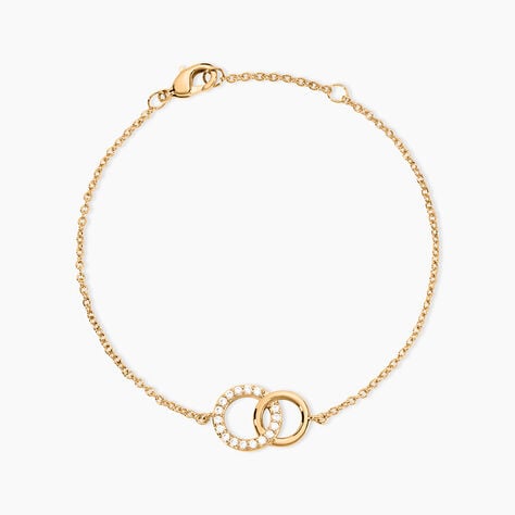 Bracelet Poeae Plaqué Or Jaune Oxyde De Zirconium - Bracelets Femme | Histoire d’Or