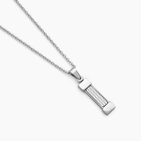 Collier Memphis Acier Blanc - Colliers fantaisie Homme | Histoire d’Or