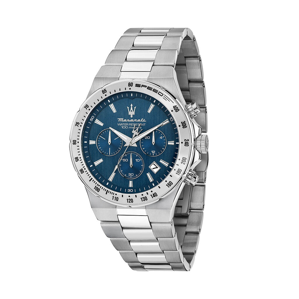 Montre Maserati Sfida Bleu - Montres chronographes Homme | Histoire d&rsquo;Or