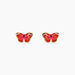 Boucles D'oreilles Puces Sulivia Papillon Or Jaune - Clous d'oreilles Enfant | Histoire d&rsquo;Or