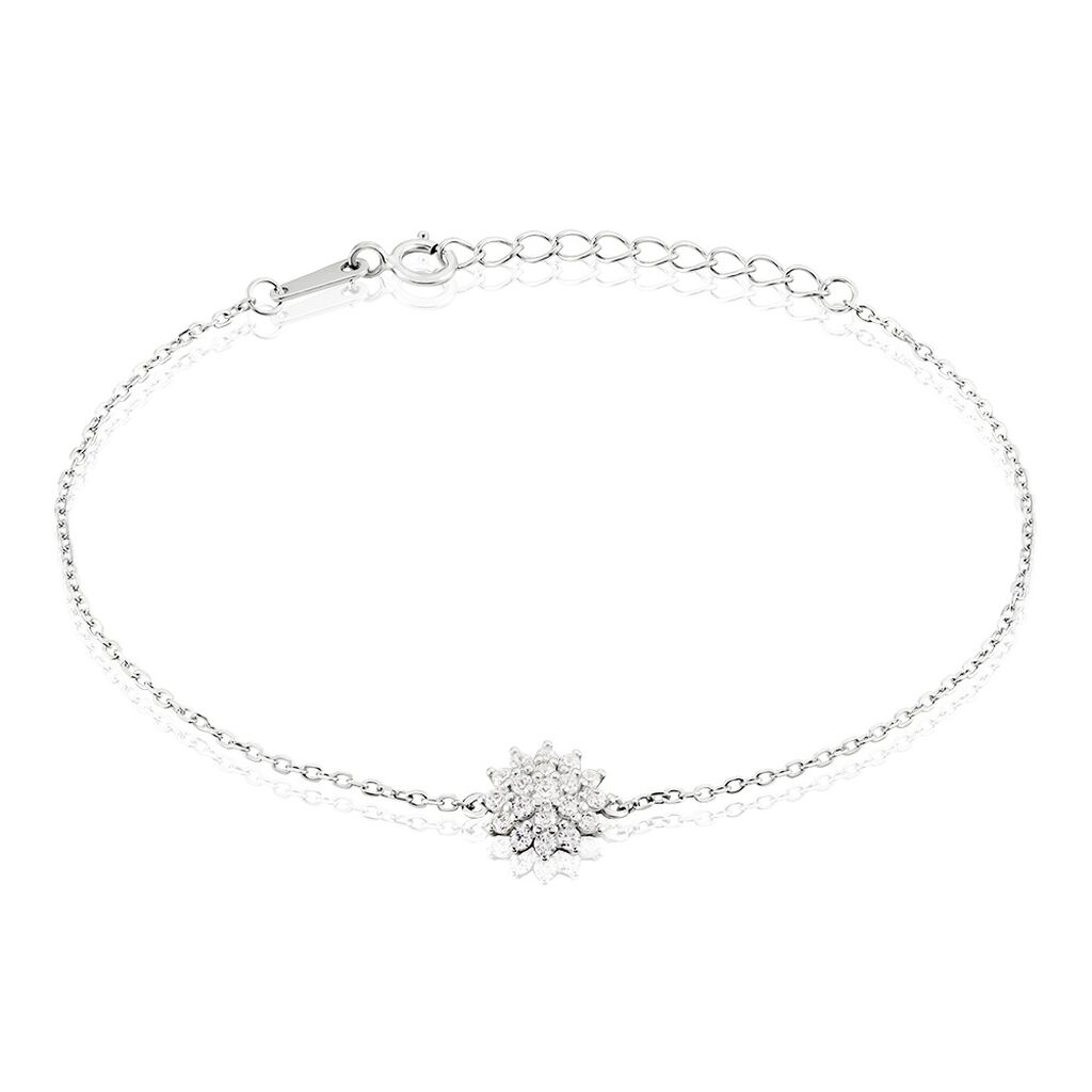 Bracelet Argent Blanc Maximille Oxydes De Zirconium
