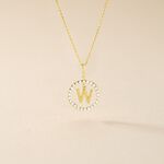 Pendentif Gabe Or Jaune Oxyde De Zirconium - Pendentifs Femme | Histoire d&rsquo;Or