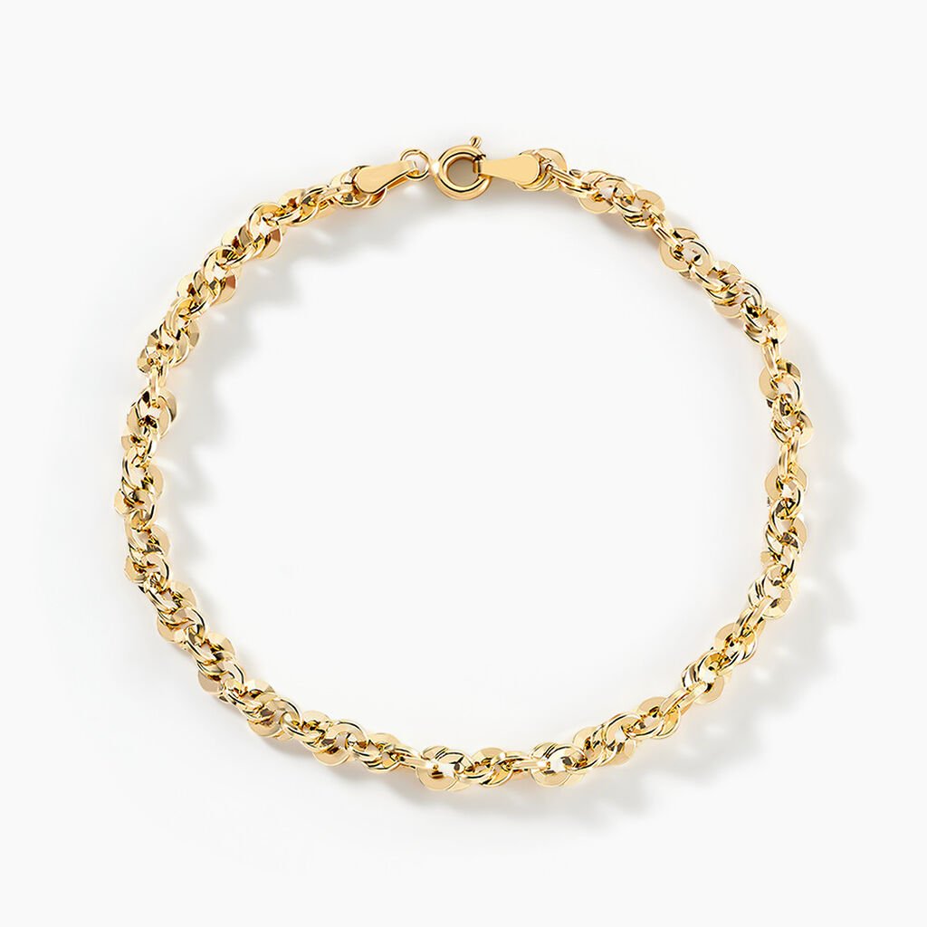 Bracelet Jerry Maille Corde Facettee Or Jaune - Bracelets chaîne Femme | Histoire d’Or
