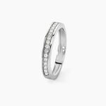 Alliance Dionysa Or Blanc Diamant - Alliances Femme | Histoire d&rsquo;Or