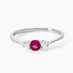 Bague Maiwen Argent Blanc Oxyde De Zirconium - Bagues solitaires Femme | Histoire d&rsquo;Or