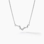 Collier Vega Argent Blanc Oxyde De Zirconium - Colliers Zodiaque Femme | Histoire d&rsquo;Or
