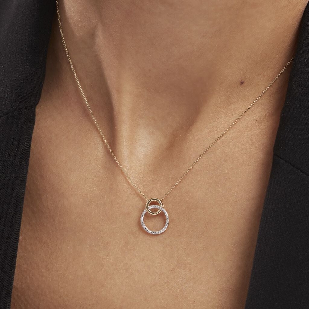 Collier Or Bicolore Achan Diamants - Colliers Femme | Histoire d’Or